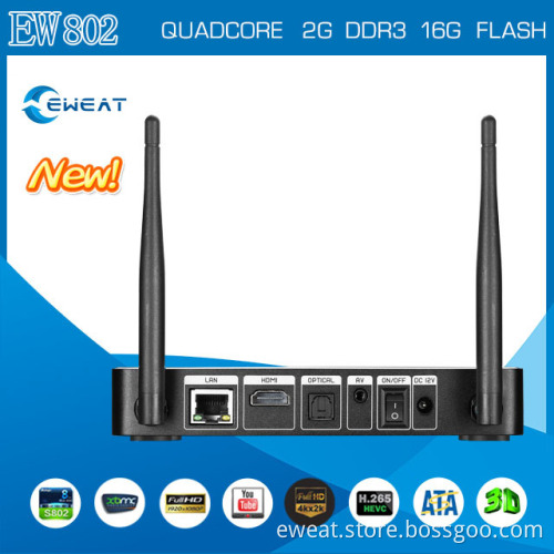 Amlogic S802 newest Android4.4 quad core full HD 1080p porn video streaming TV Box